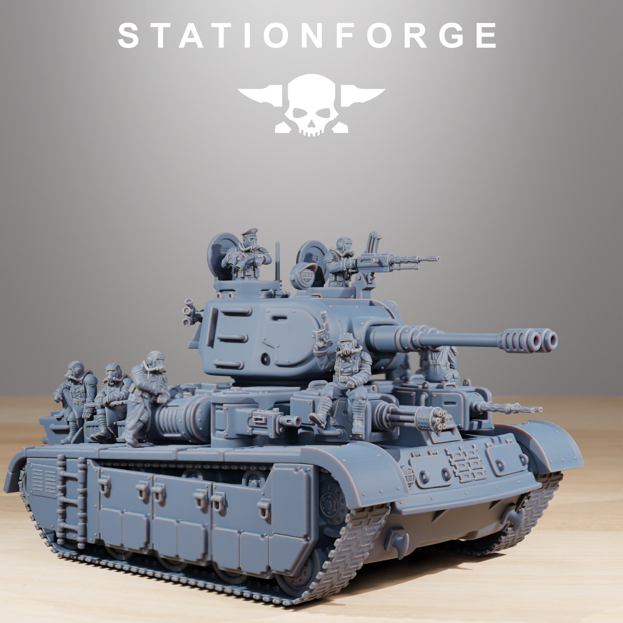 3D Printed GrimGuard Heavy Tank by StationForge Miniatures – Last Hope ...