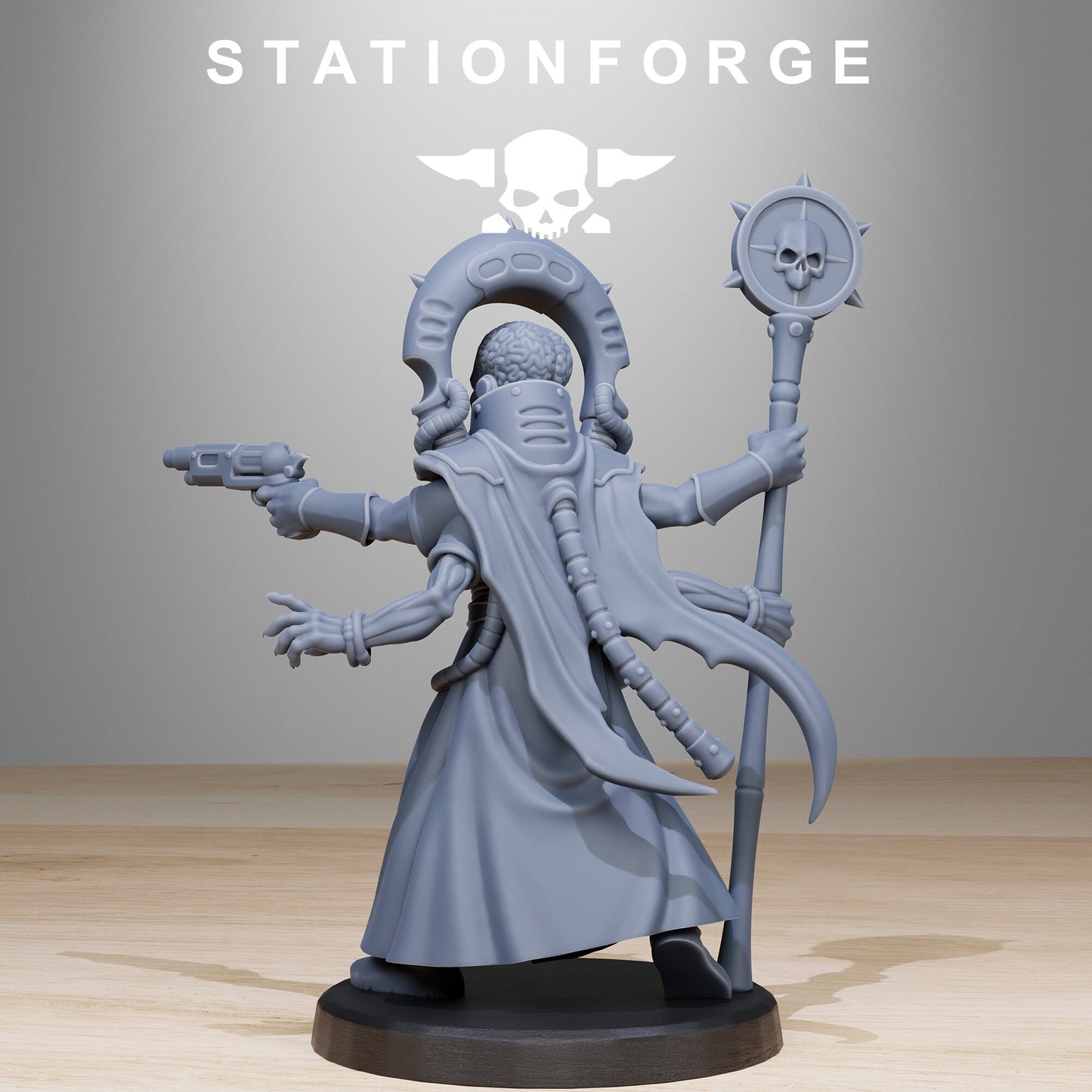 3D Printed Xentari Cultist by StationForge Miniatures