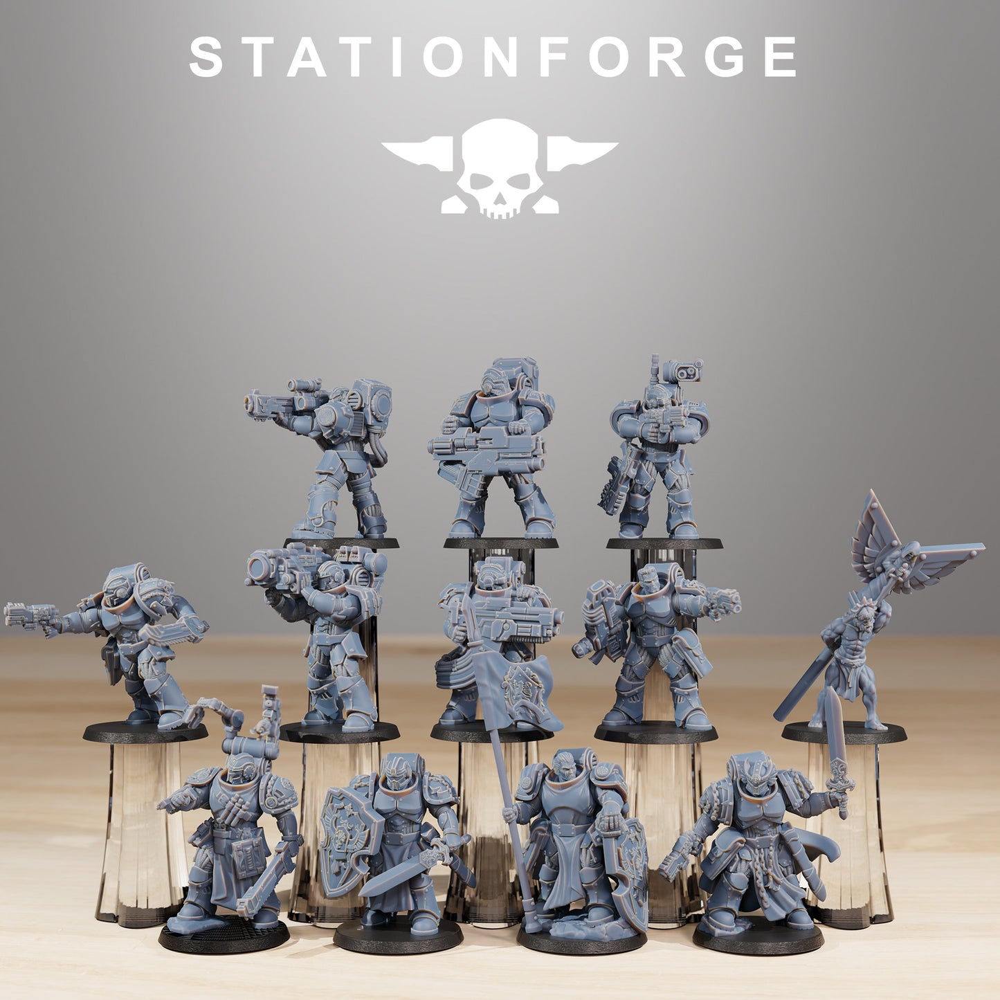 3D Printed Socratis Reinforcers by StationForge Miniatures