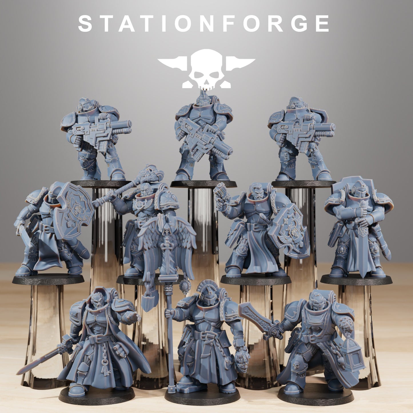 3D Printed Socratis Knights by StationForge Miniatures