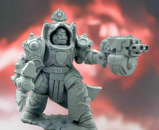 3d Printed Crimson Wings Curator in Destroyer Armor by DakkaDakka Miniatures