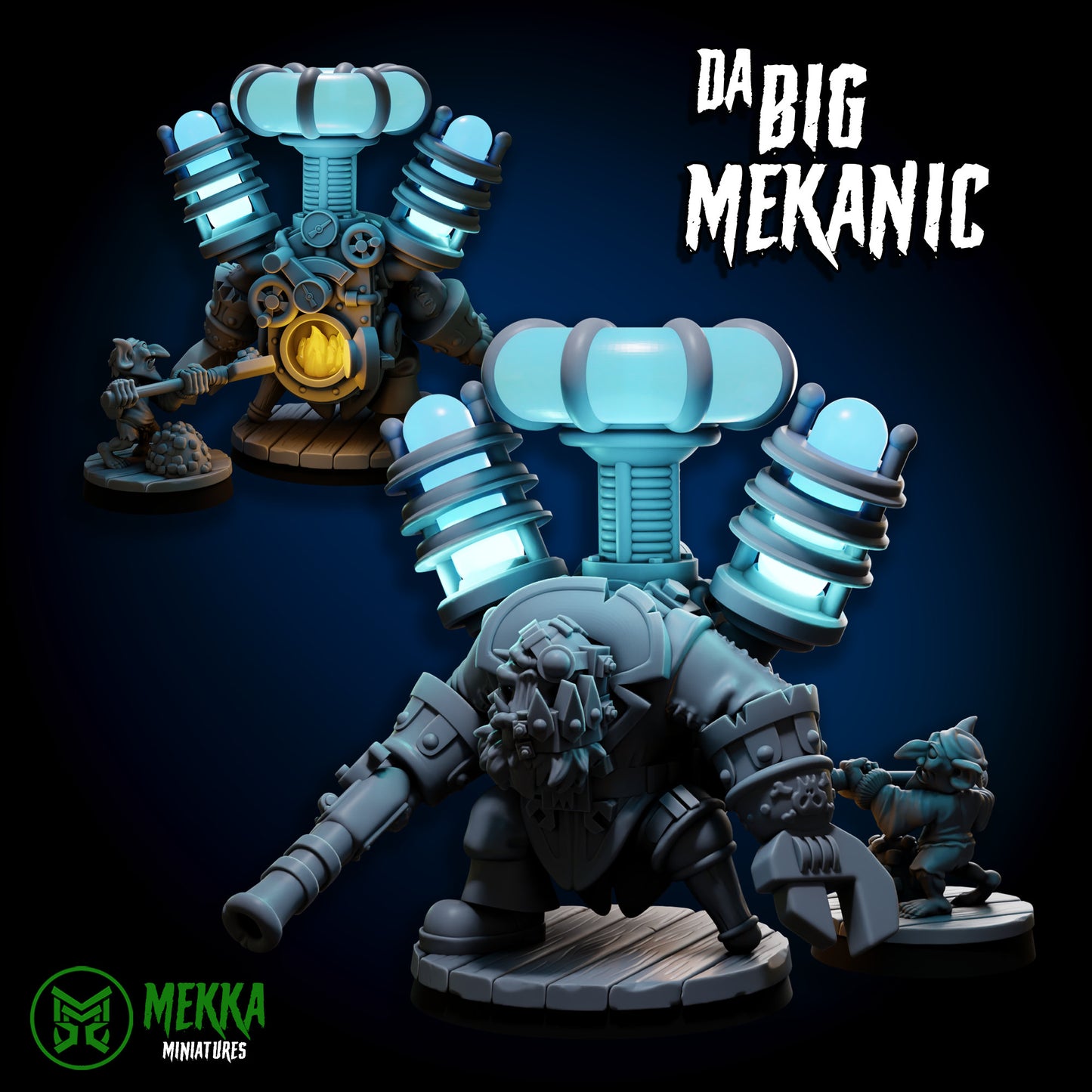 3d Printed Big Mekanic by Mekka Miniatures