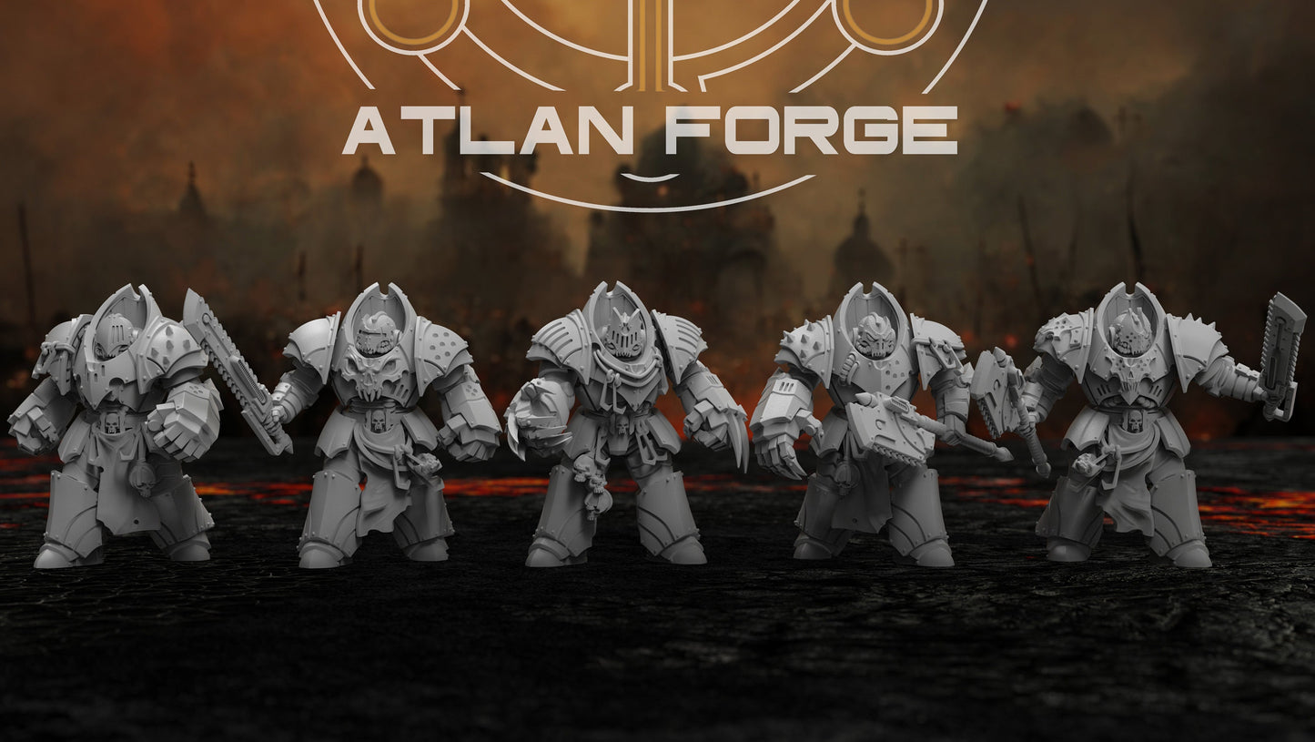 3d Printed Vampire Knight Heavy Destroyers x5 by Atlan Forge Miniatures