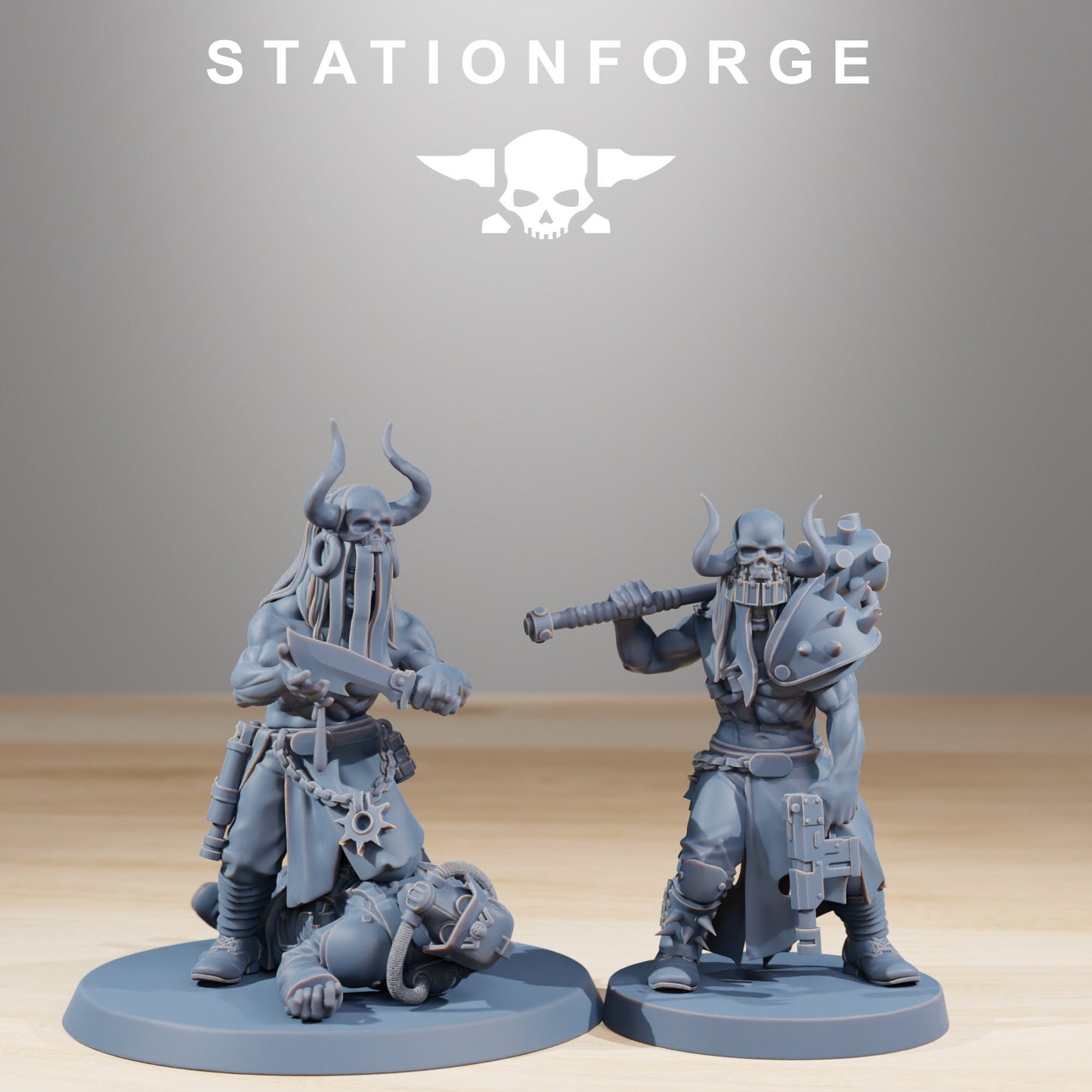 3D Printed Corrupted Sectarian Squad by StationForge Miniatures