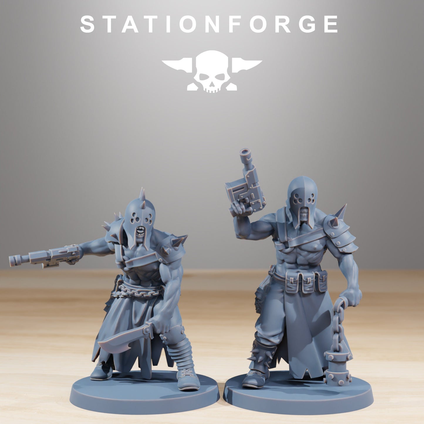 3D Printed Corrupted Sectarian Squad by StationForge Miniatures