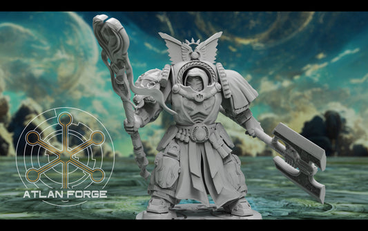 3d Printed Angelic Dominator Mage by Atlan Forge