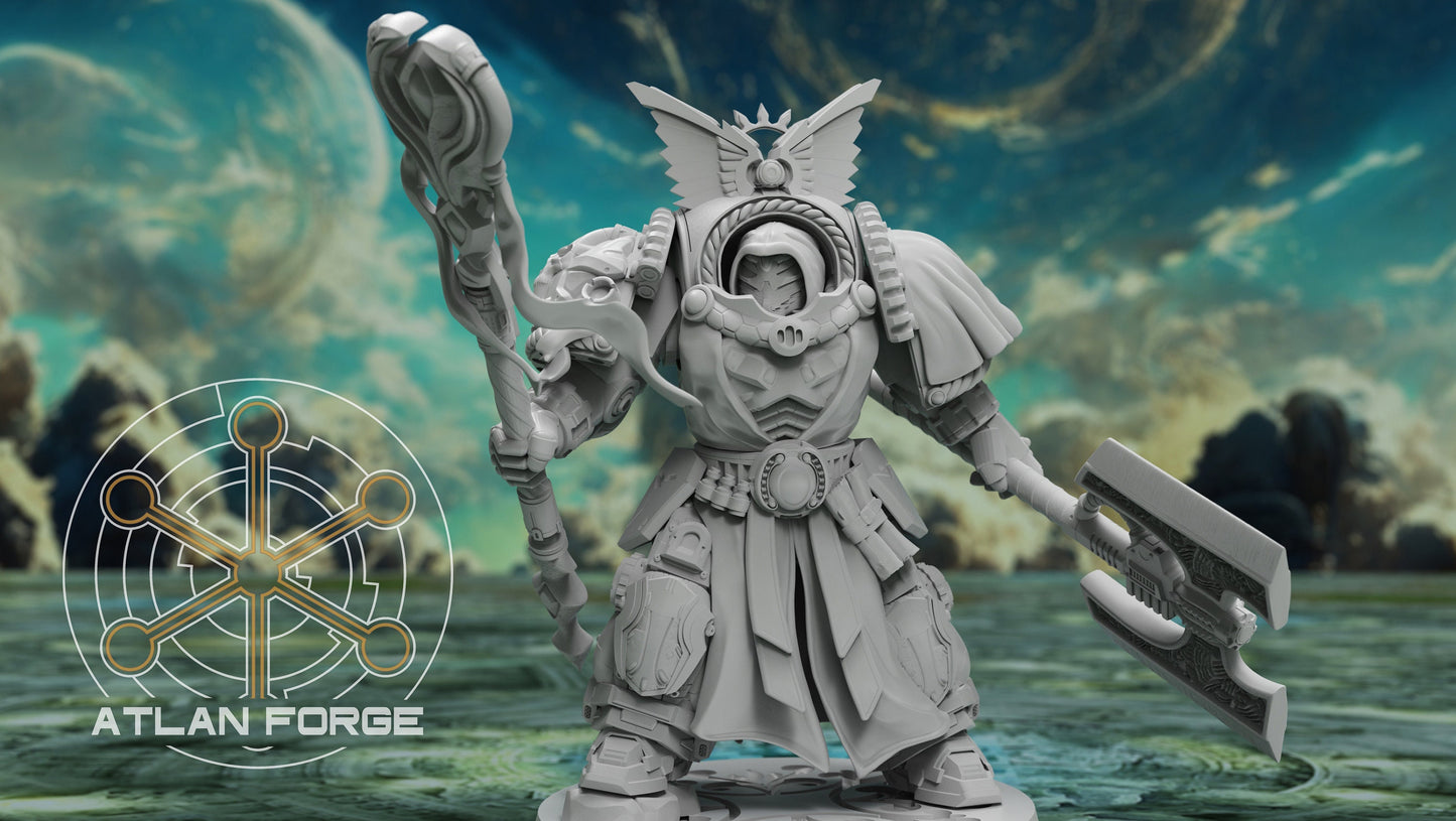 3d Printed Angelic Dominator Mage by Atlan Forge