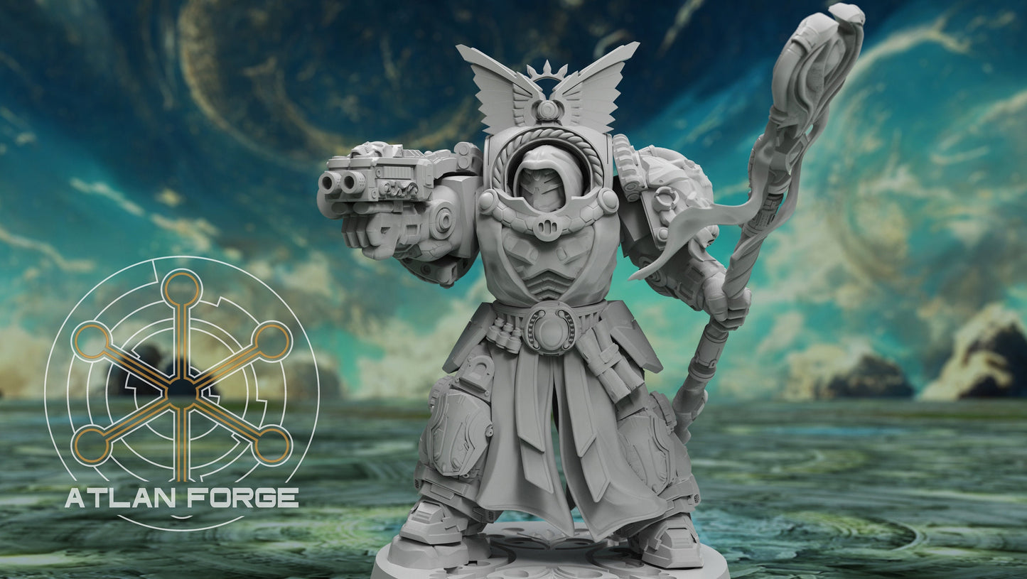 3d Printed Angelic Dominator Mage by Atlan Forge