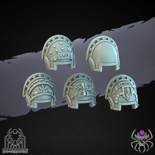 3D Printed Demon Hunters Shoulders x10 by Eightlegs Miniatures