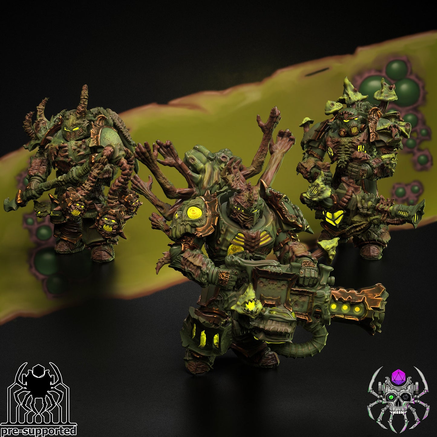 3D Printed Plague Bringer Battle Squad by EightLegsMiniatures