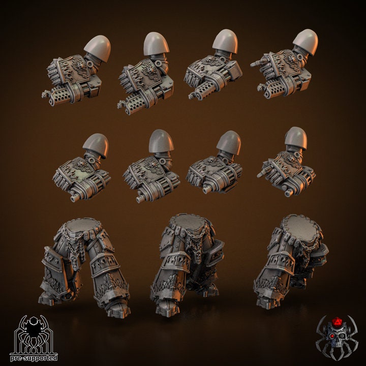 3D Printed Flame Lizards Vanquisher Squad by EightLegsMiniatures