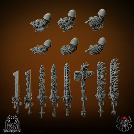 3D Printed Flame Lizards Weapons Kit by EightLegsMiniatures