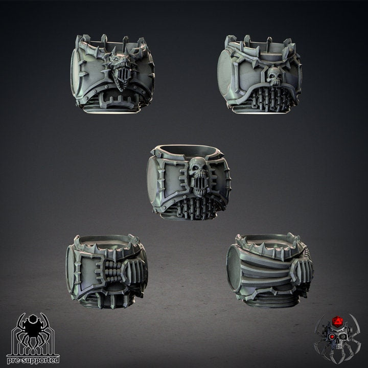 3D Printed Bloody Skulls Dismemberers by EightLegsMiniatures