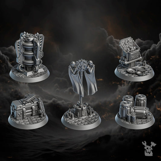 3d Printed Order of Repentance Objective Markers by DakkaDakka Miniatures