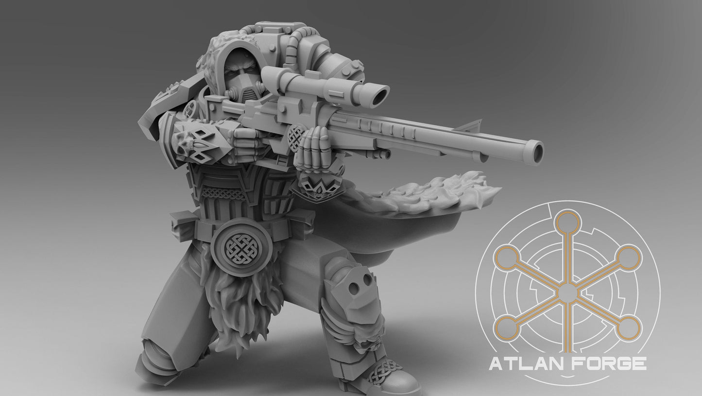 3d Printed Asgardian Snipers x3 by Atlan Forge Miniatures