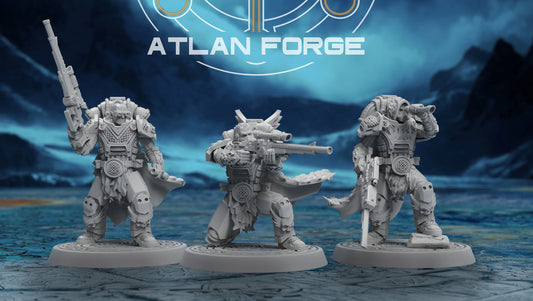 3d Printed Asgardian Snipers by Atlan Forge Miniatures