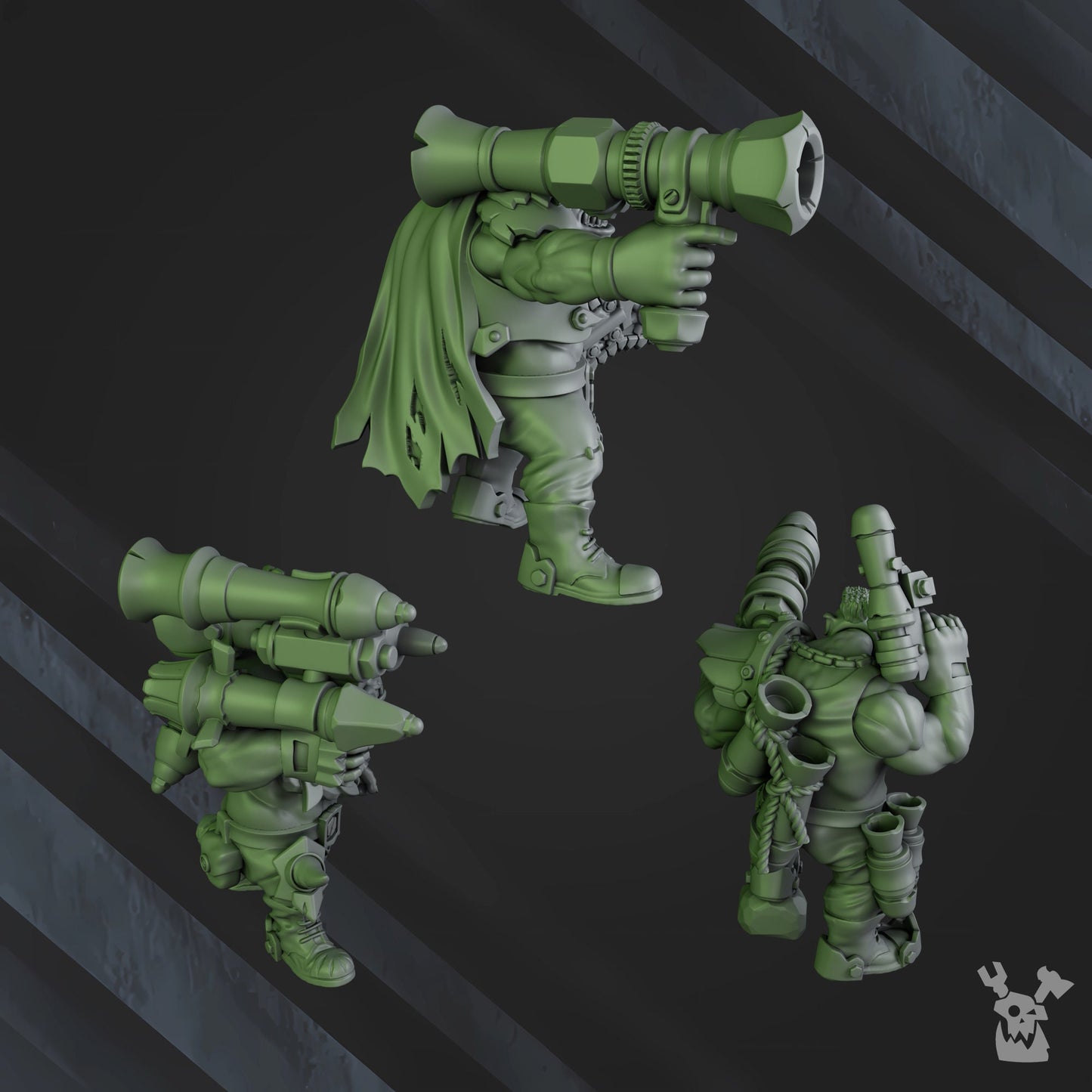 3d Printed Bazooka Boyz by DakkaDakka Miniatures