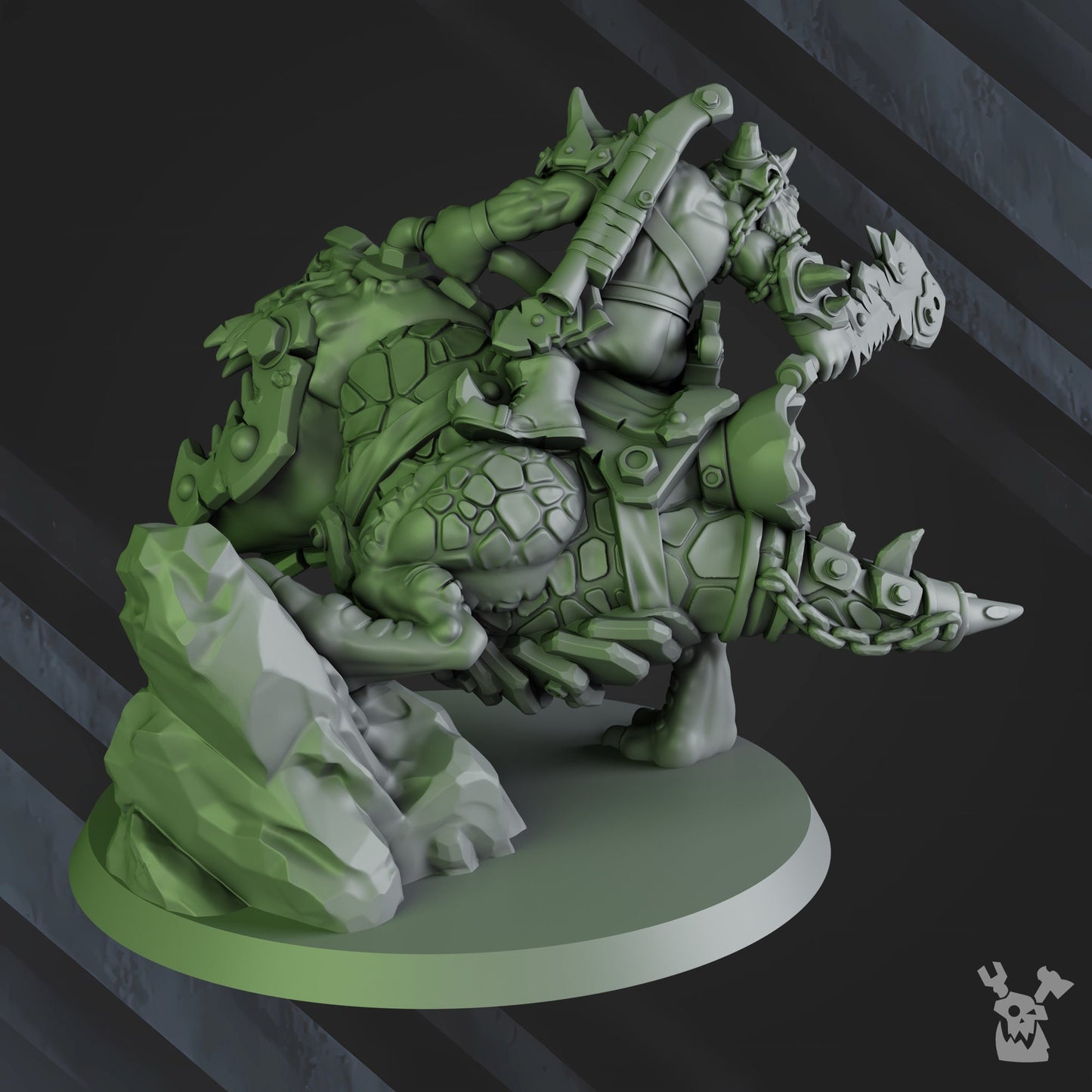 3d Printed Arzott Big Toof on Supahog by DakkaDakka Miniatures