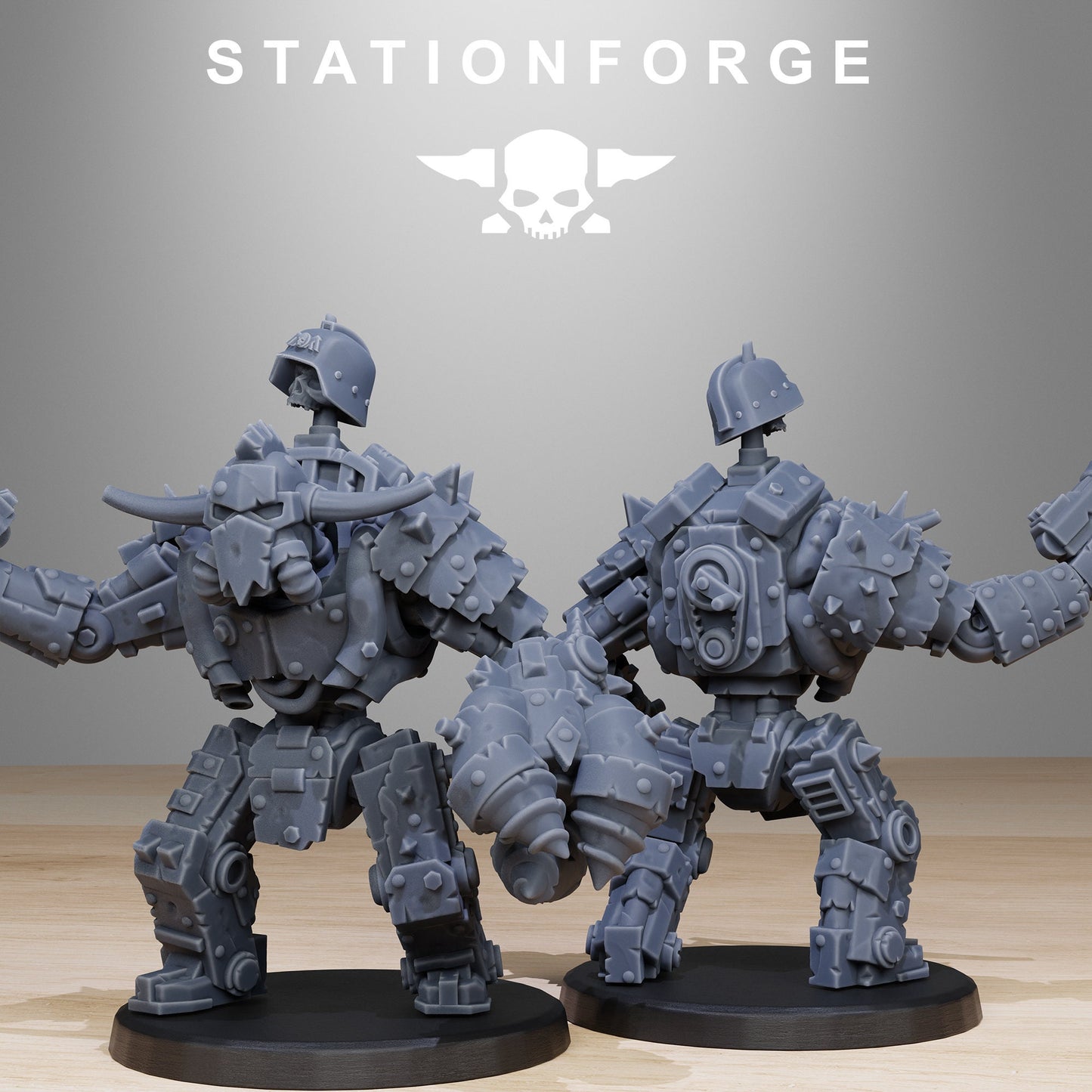 3D Printed Orkaz Bots Infantry by StationForge Miniatures