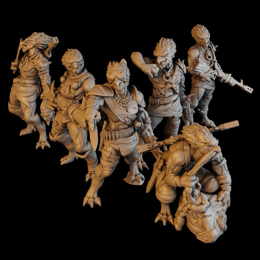 3d Printed Anunnaki Tribe Hunters by DakkaDakka Miniatures