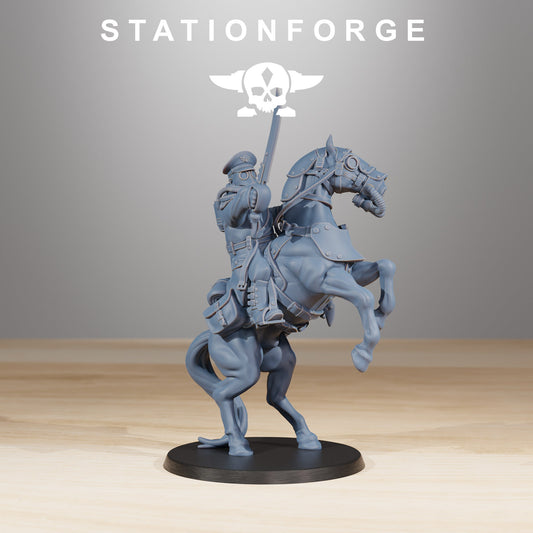 3D Printed GrimGuard Cavalry Captain by StationForge Miniatures