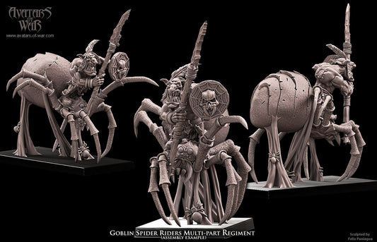 3D printed Goblin Spider Riders by Avatars of War