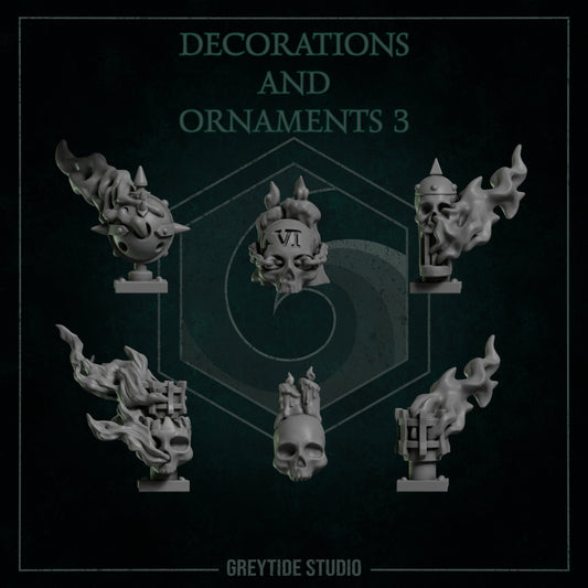 3d Printed Decorations and Ornaments by Greytide Studio