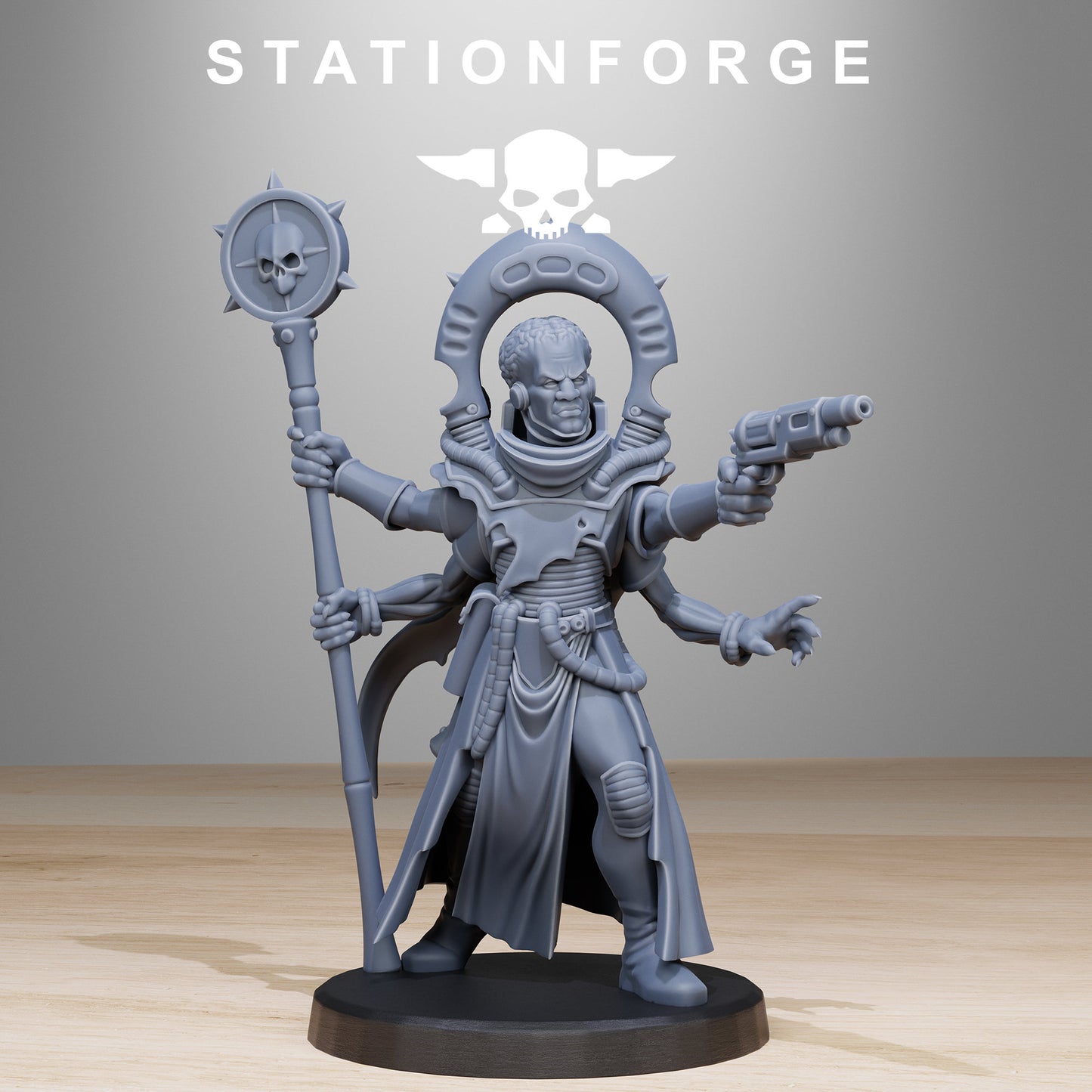 3D Printed Xentari Cultist by StationForge Miniatures