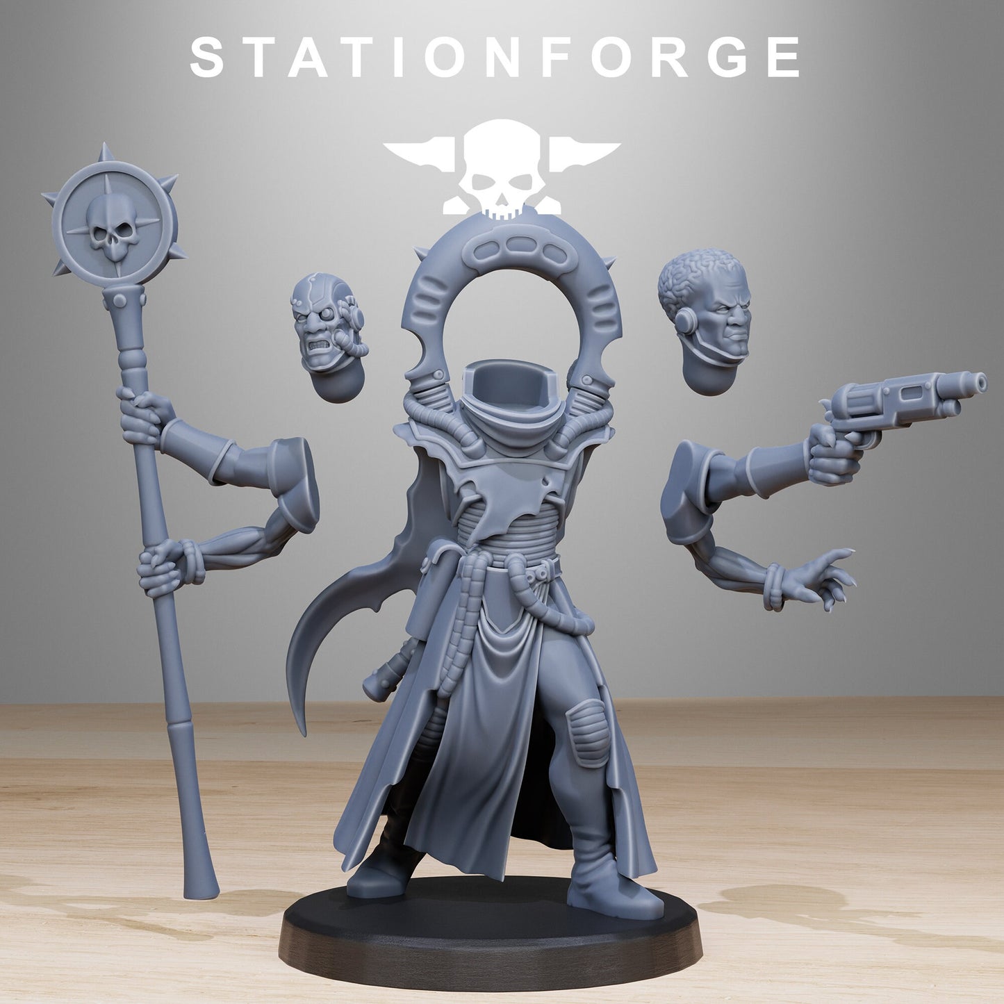 3D Printed Xentari Cultist by StationForge Miniatures