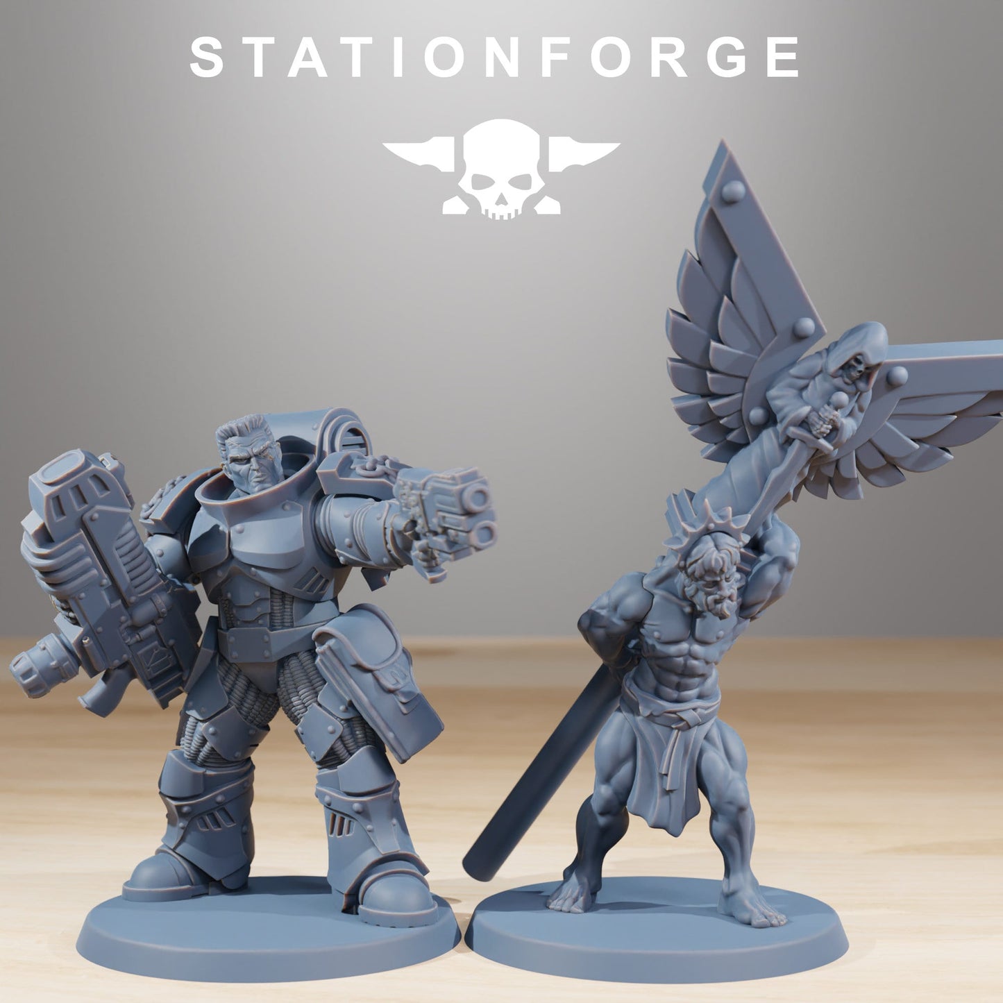 3D Printed Socratis Reinforcers by StationForge Miniatures