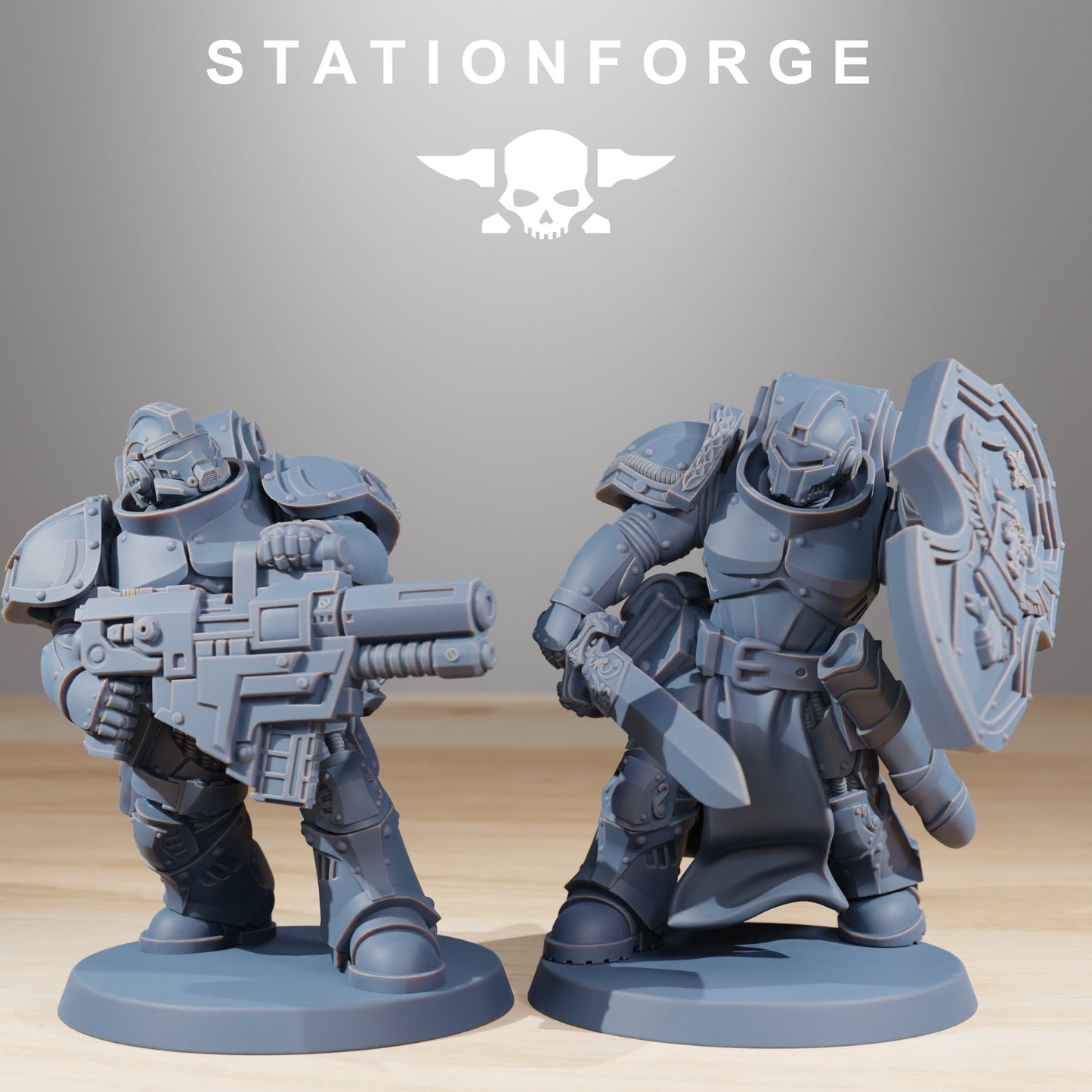 3D Printed Socratis Knights by StationForge Miniatures