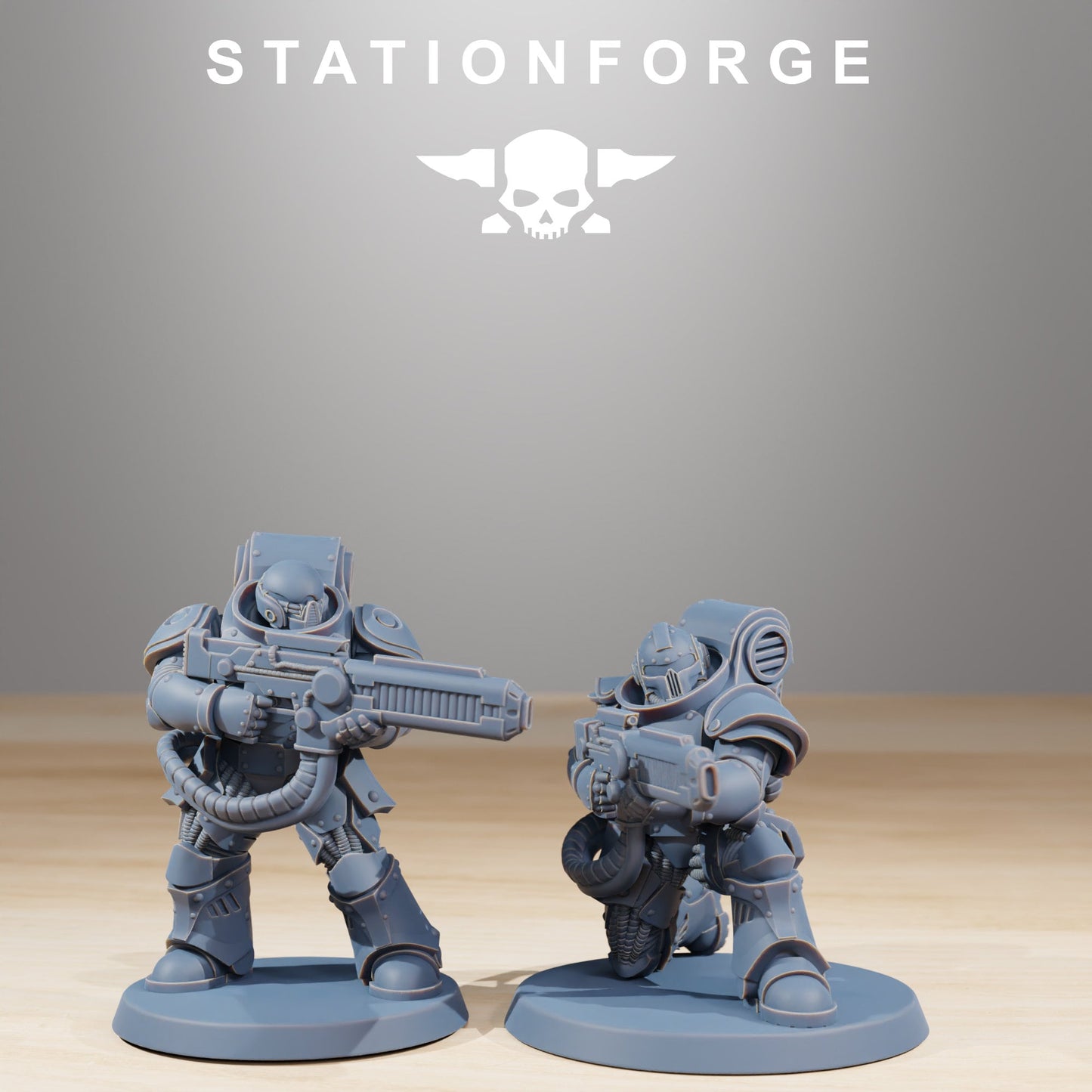 3D Printed Socratis Exterminators by StationForge Miniatures