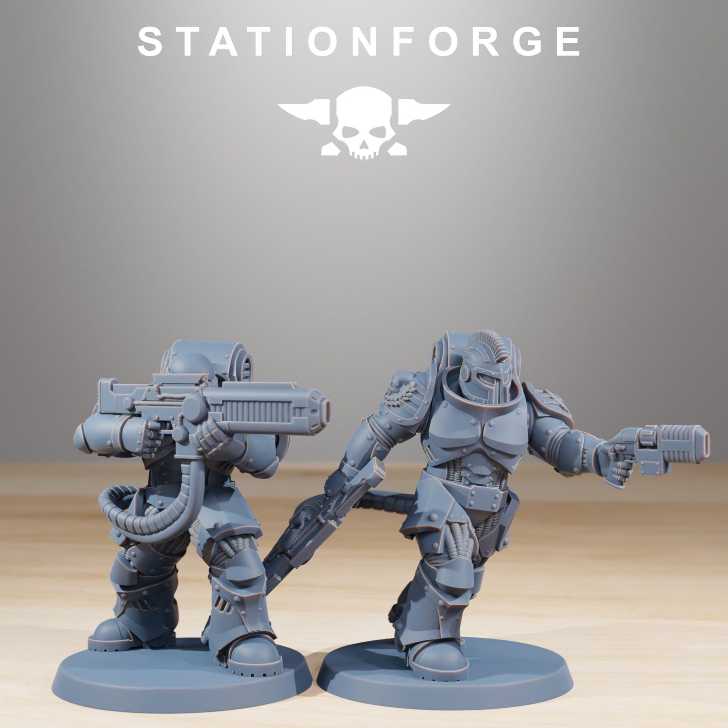 3D Printed Socratis Exterminators by StationForge Miniatures