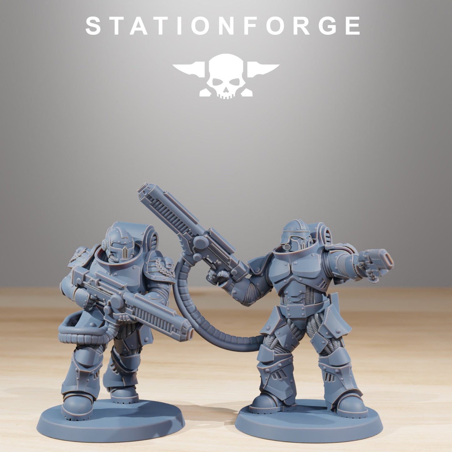 3D Printed Socratis Exterminators by StationForge Miniatures