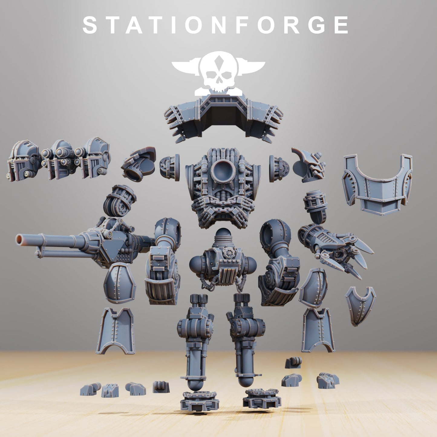 3D Printed Scavenger Defender Mk1 by StationForge Miniatures