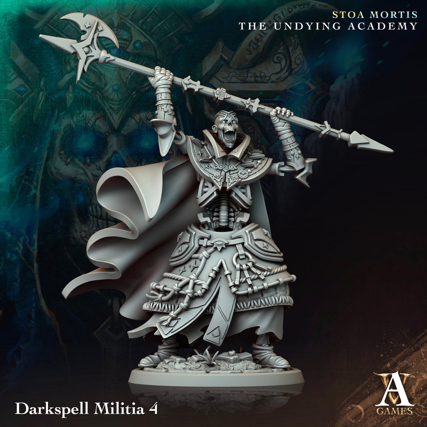 3D Printed Darkspell Militia by Archvillain Games