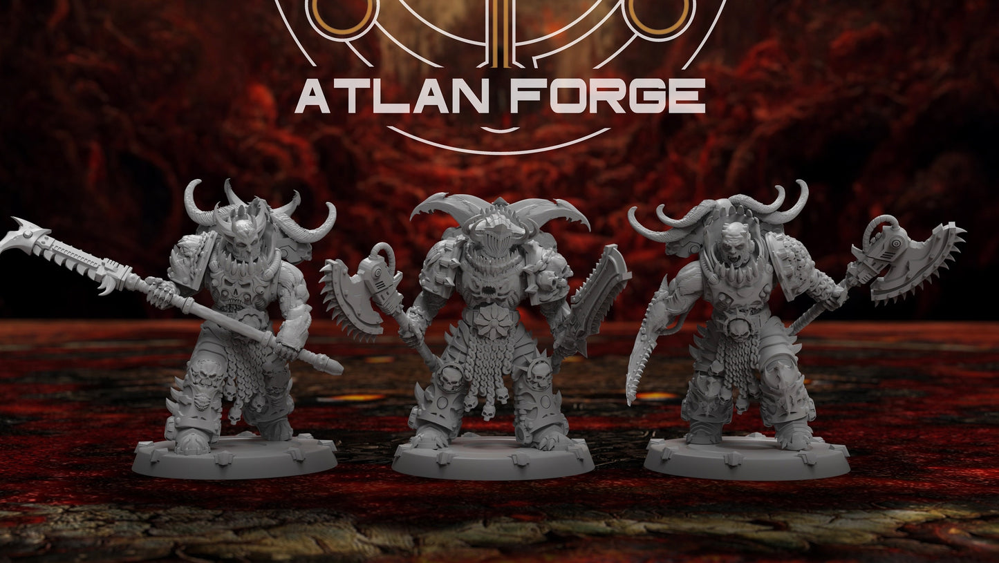 3d Printed Champions of Hades by Atlan Forge Miniatures