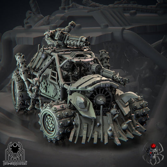 3D Printed Ork Warbuggy by Eightlegs Miniatures