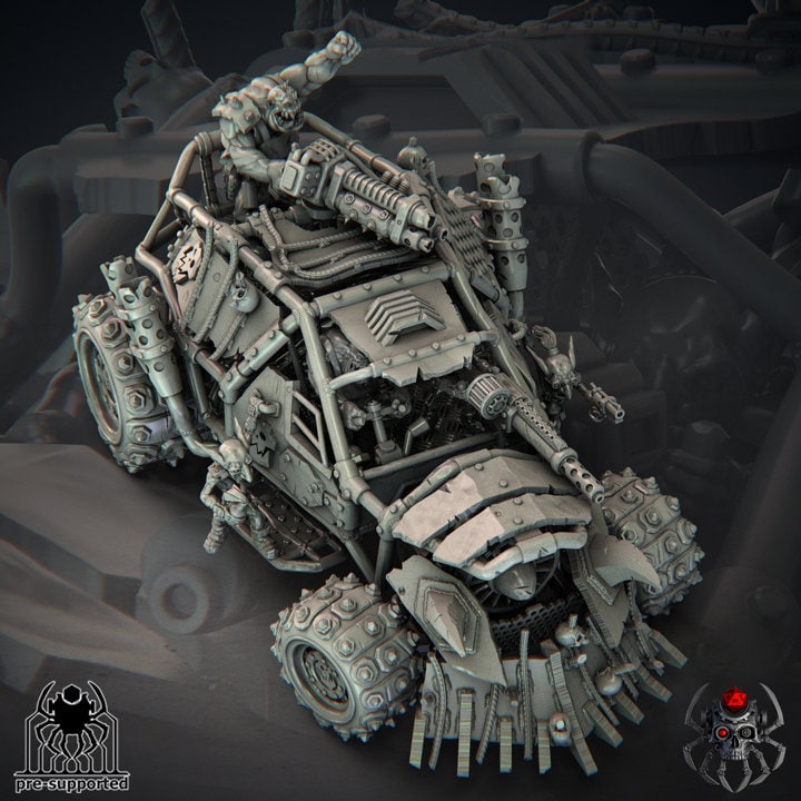 3D Printed Ork Warbuggy by Eightlegs Miniatures