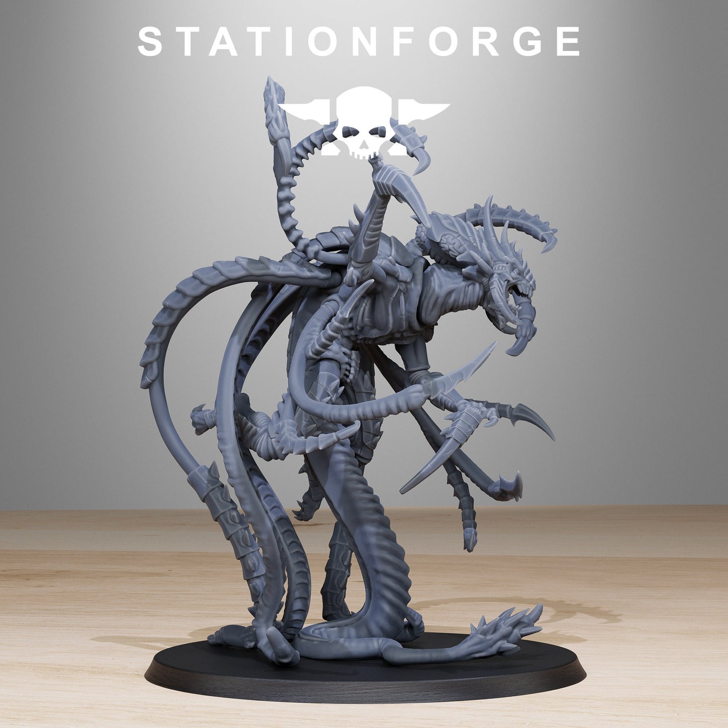 3D Printed Xenarid Assassin by StationForge Miniatures