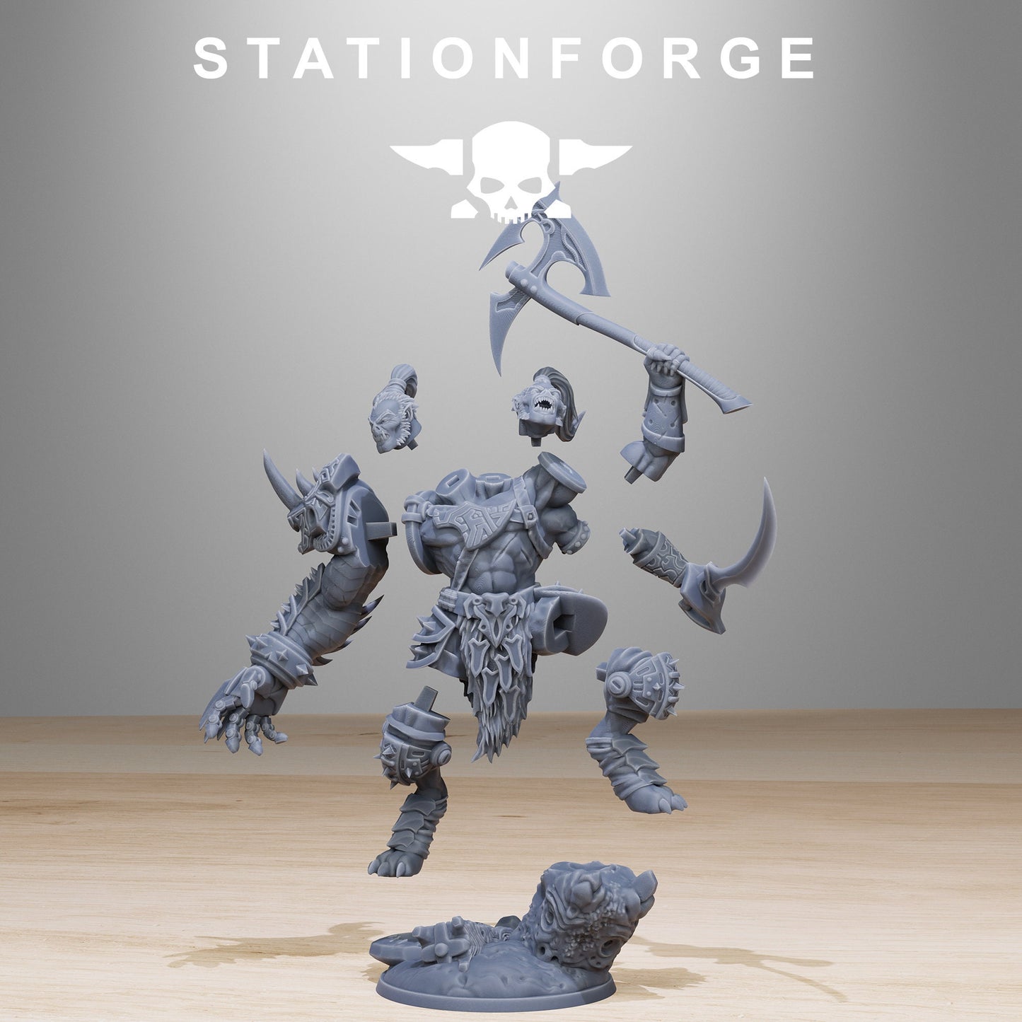 3D Printed Corrupted Gladiator by StationForge Miniatures