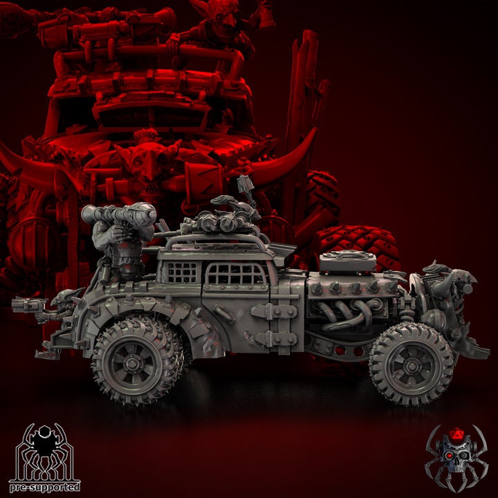 3D Printed Ork Hottruck by Eightlegs Miniatures