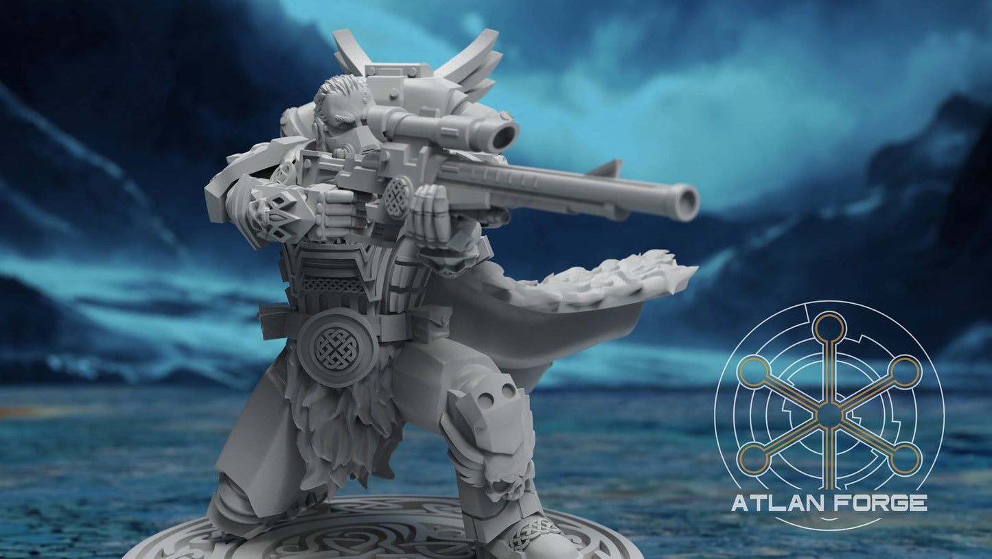 3d Printed Asgardian Snipers by Atlan Forge Miniatures