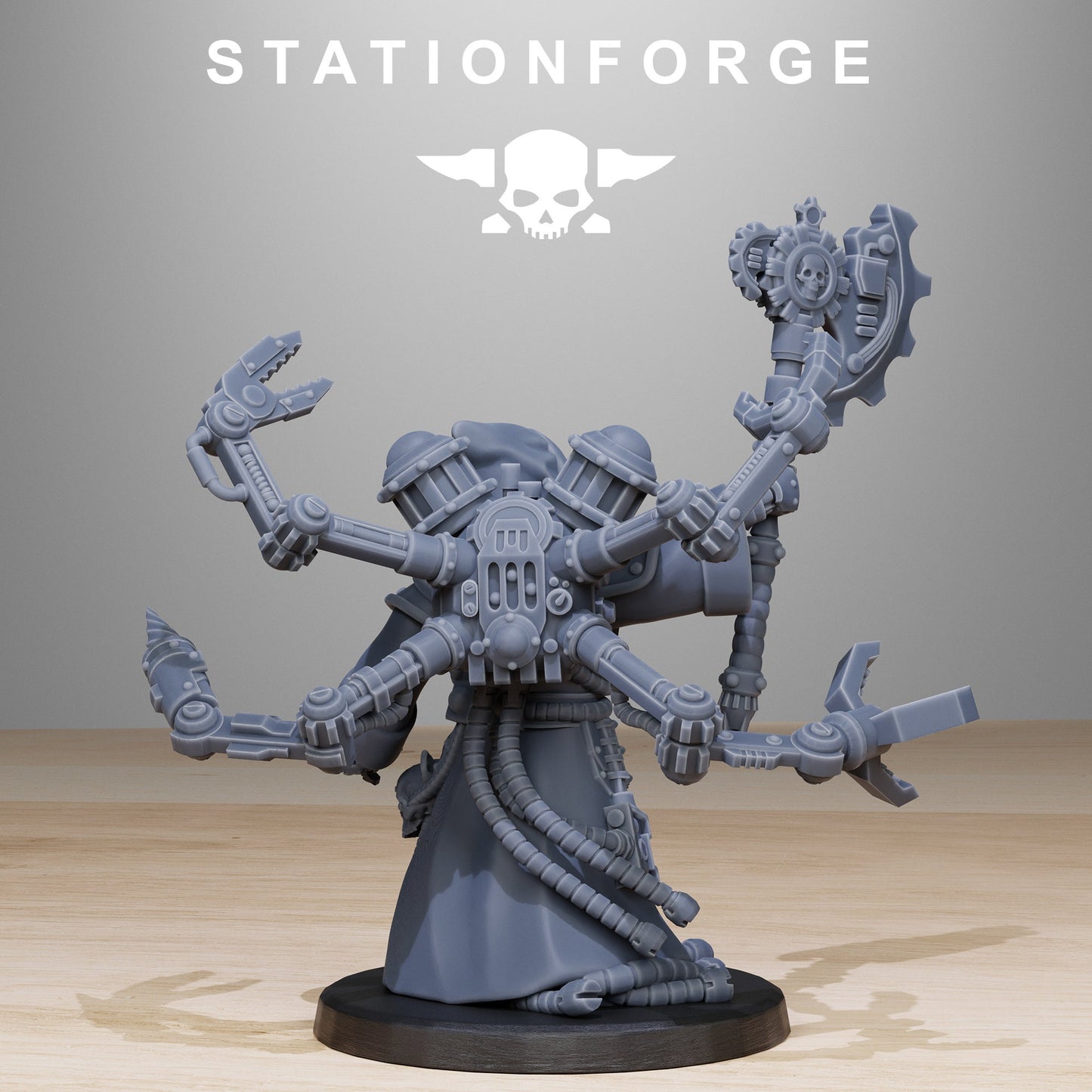 3D Printed Scavenger SynthPriest by StationForge Miniatures