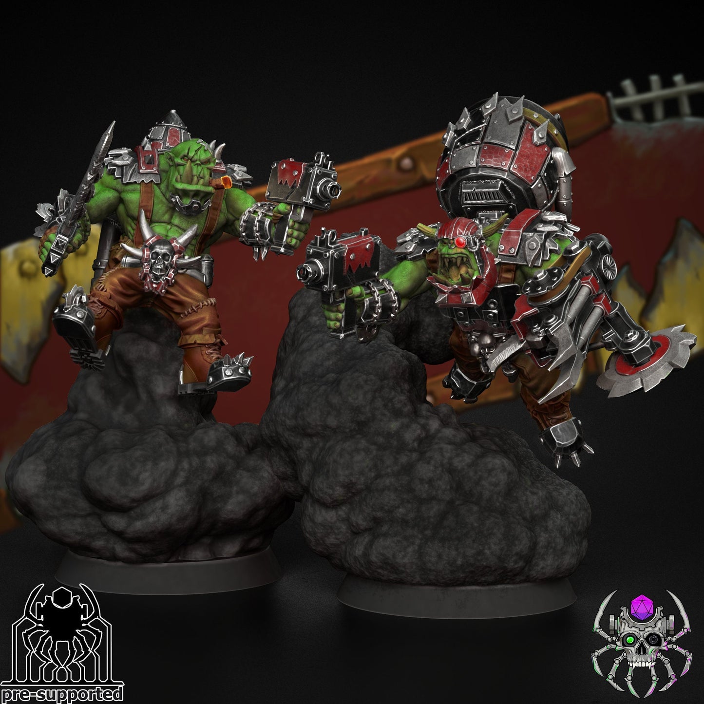 3d Printed Ork Wasteland Vultures by Meshbrain Labs Miniatures