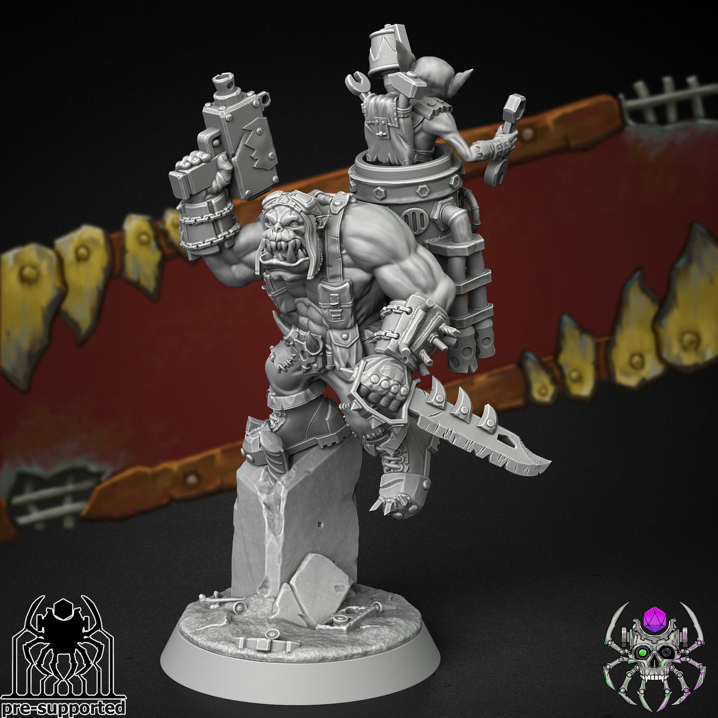 3d Printed Ork Wasteland Vultures by Meshbrain Labs Miniatures