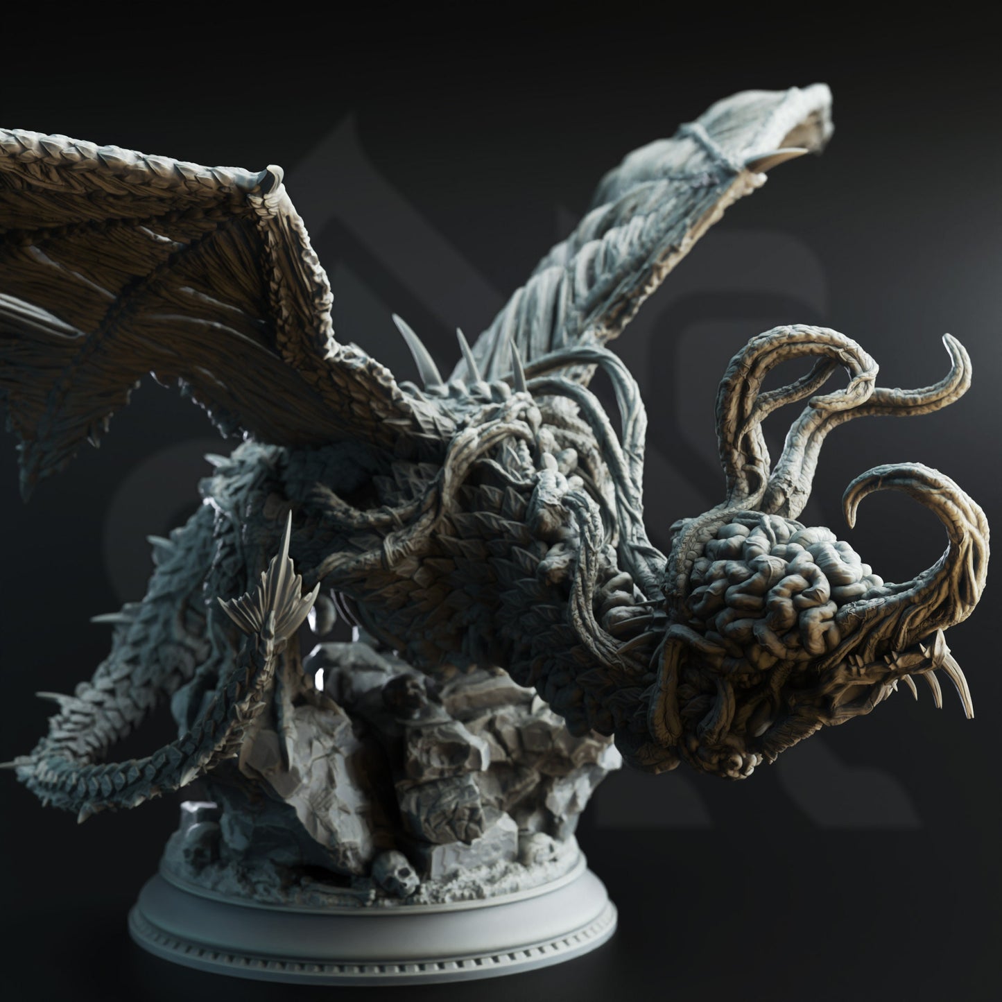 3D Printed Eldritch Flayed Dragon by DM Stash