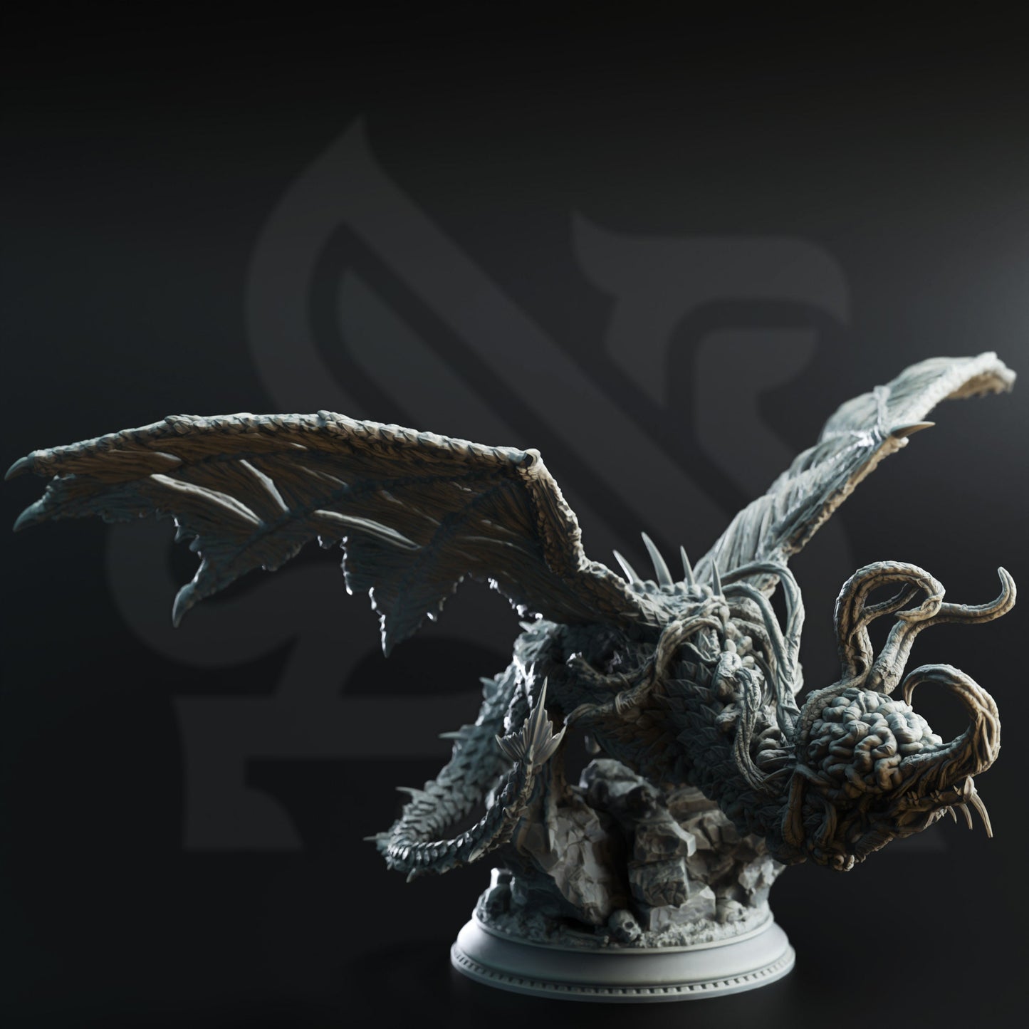 3D Printed Eldritch Flayed Dragon by DM Stash