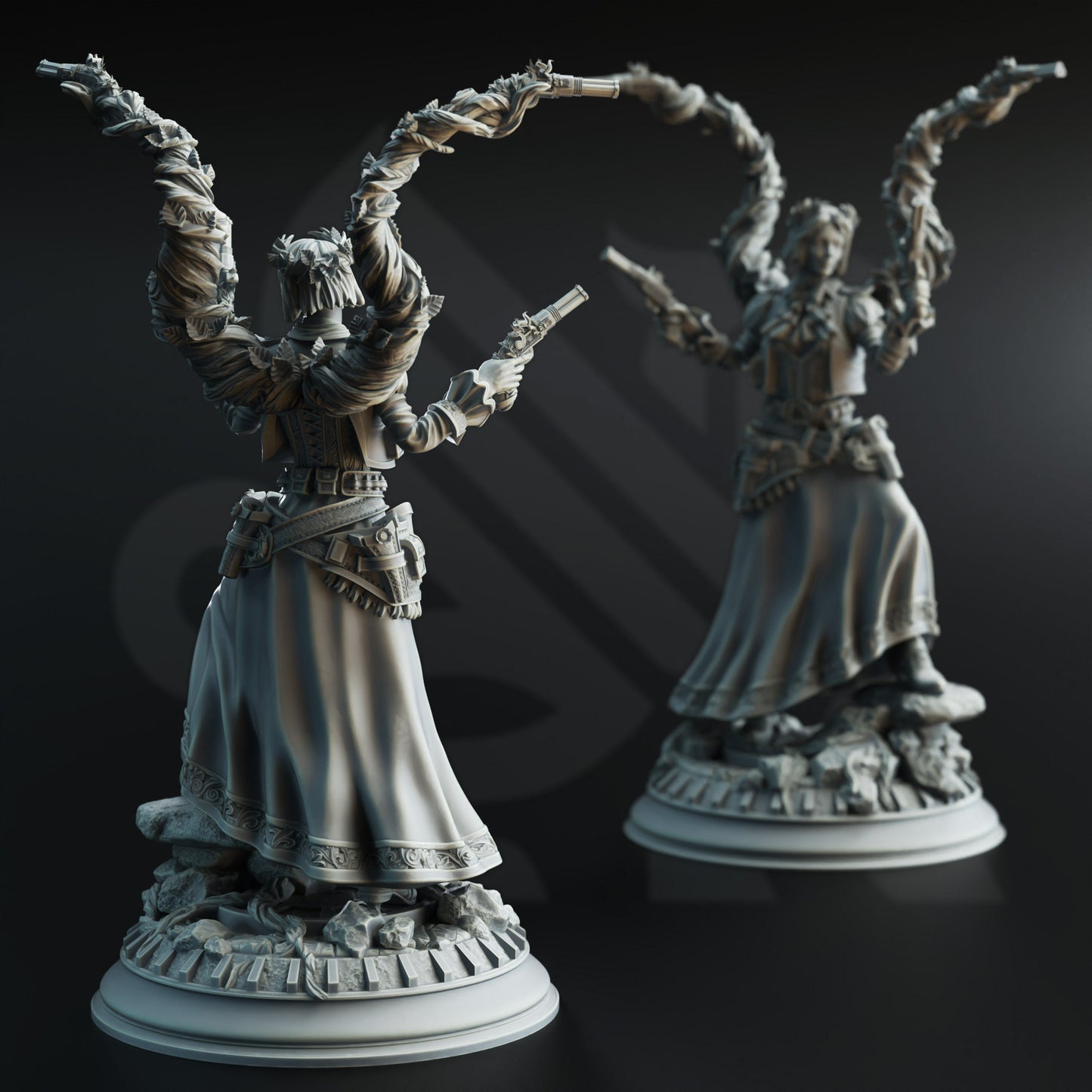 3D Printed Half Elf Druidic Gunslinger by DM Stash