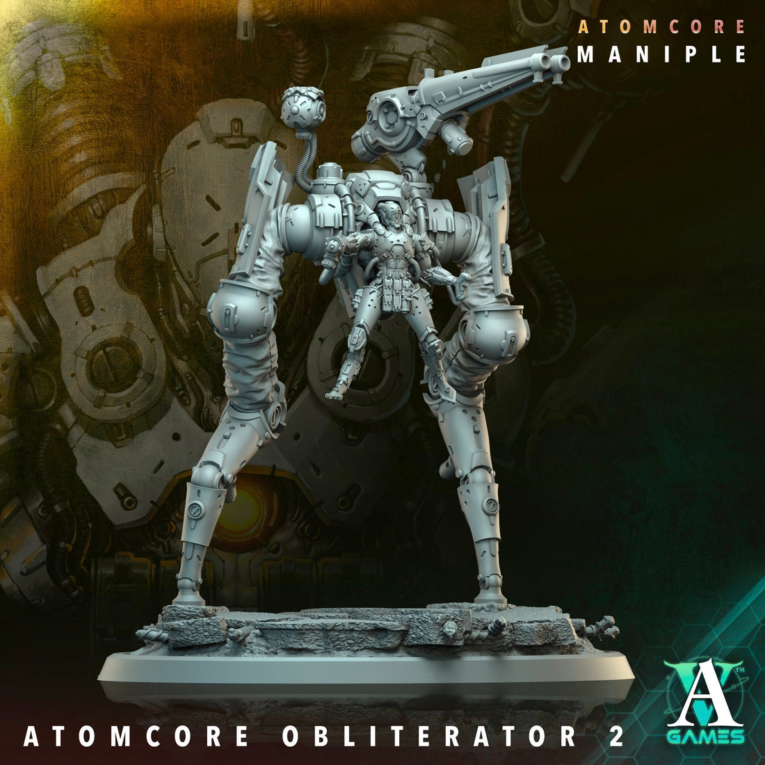 3D Printed Atomcore Obliterator by Archvillain Games – Last Hope Miniatures